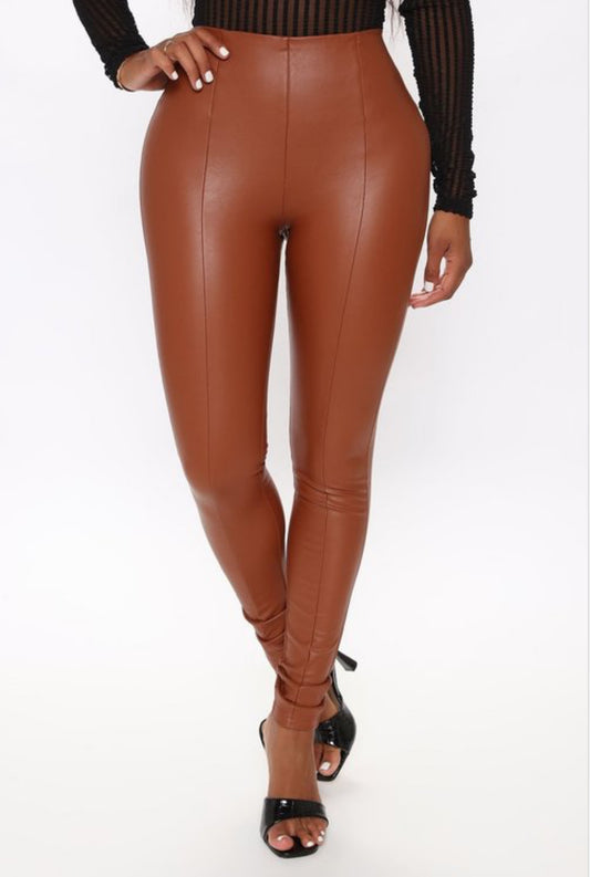 Chloe faux leather skinny.