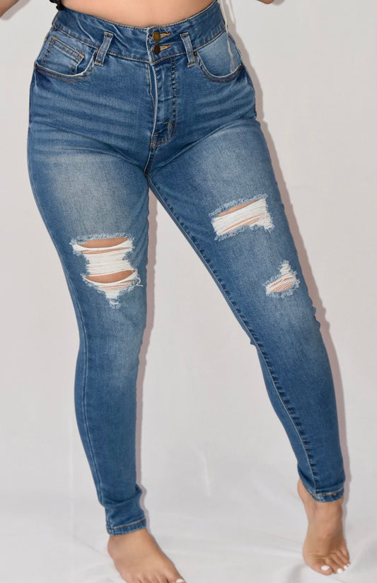 Amaya high-rise stretch skinny jean.