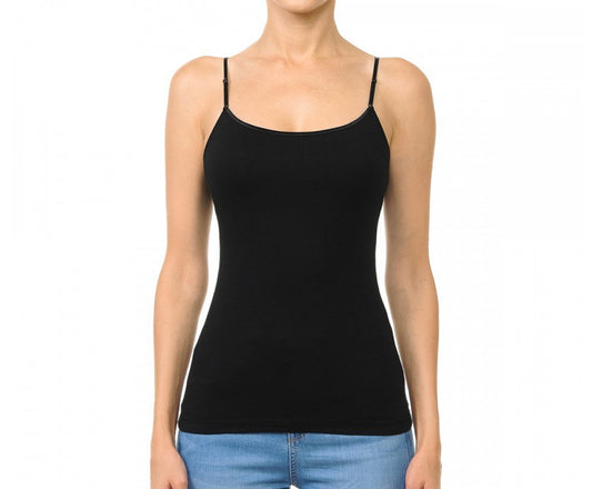 Classic bra-strap camisole.